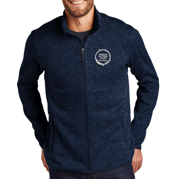 Port Authority® Sweater Fleece Jacket - Embroidered Logo Thumbnail